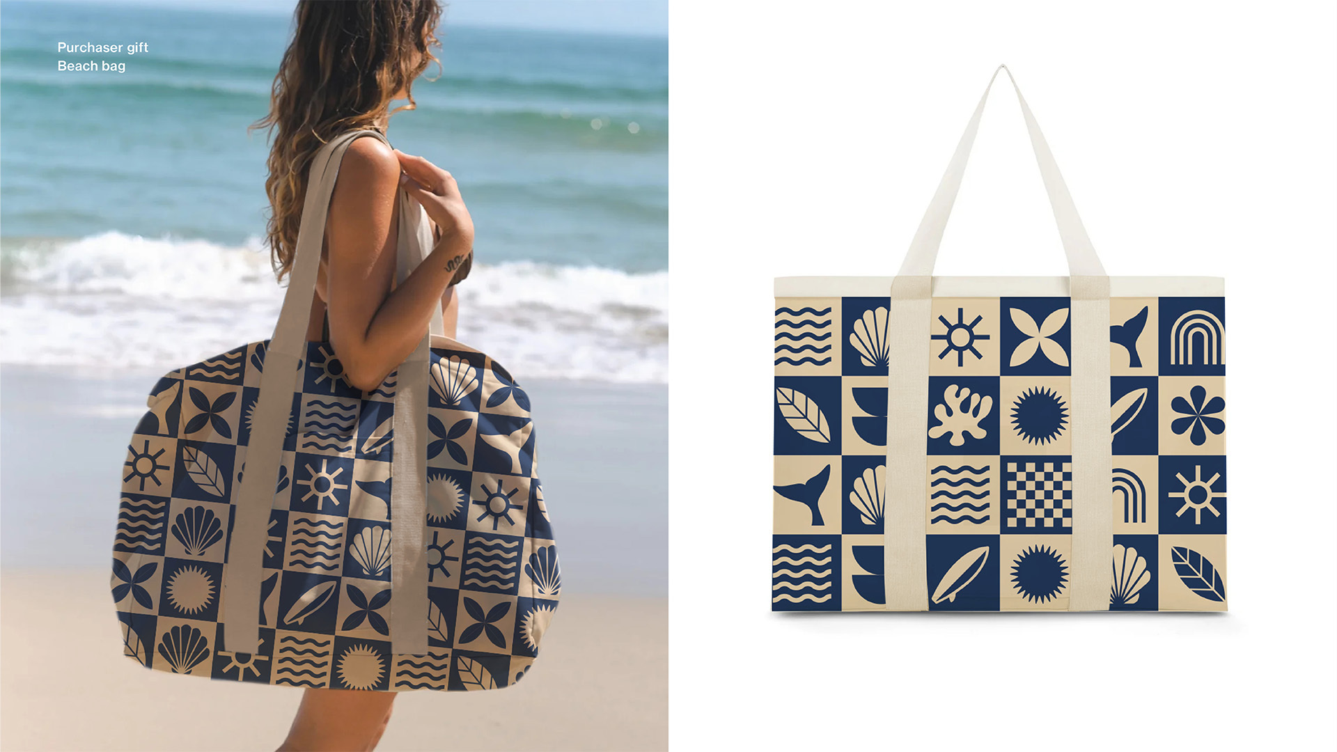 Swell beach bag page image